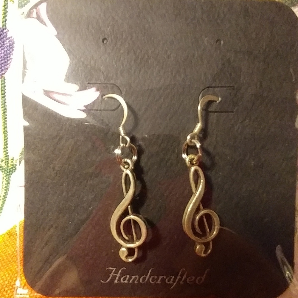 Music note earrings